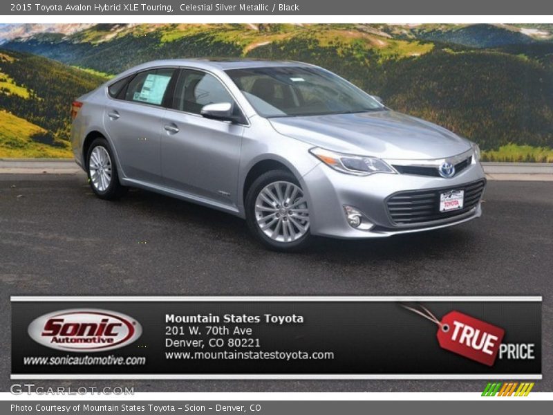 Celestial Silver Metallic / Black 2015 Toyota Avalon Hybrid XLE Touring