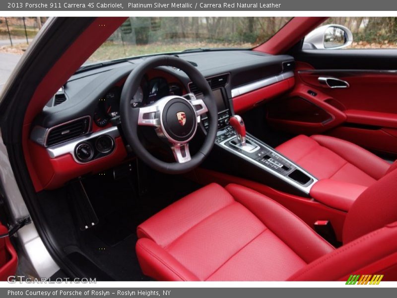 Carrera Red Natural Leather Interior - 2013 911 Carrera 4S Cabriolet 