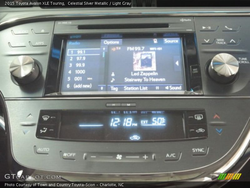 Celestial Silver Metallic / Light Gray 2015 Toyota Avalon XLE Touring