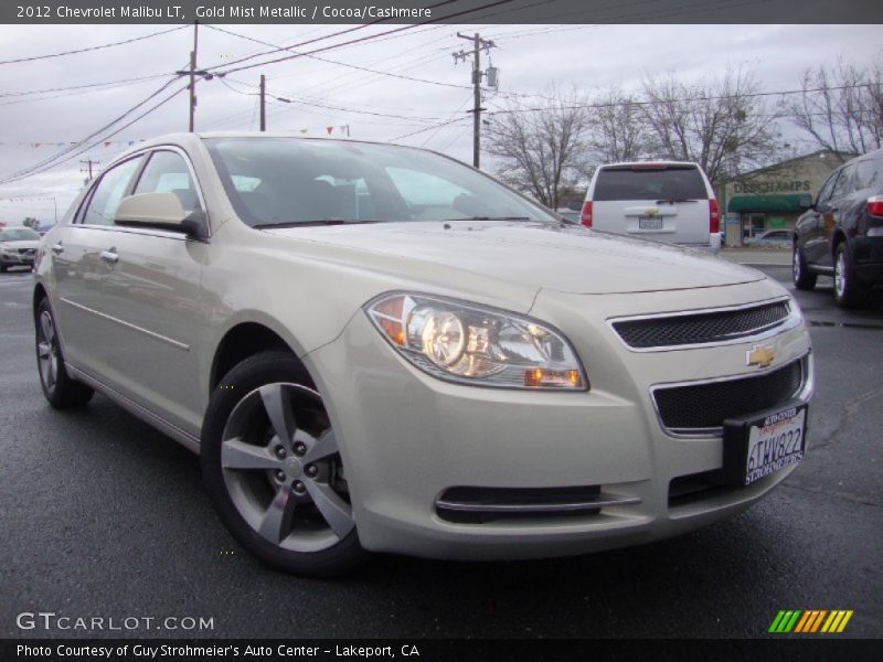 Gold Mist Metallic / Cocoa/Cashmere 2012 Chevrolet Malibu LT