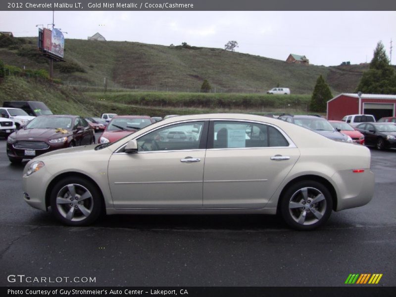 Gold Mist Metallic / Cocoa/Cashmere 2012 Chevrolet Malibu LT