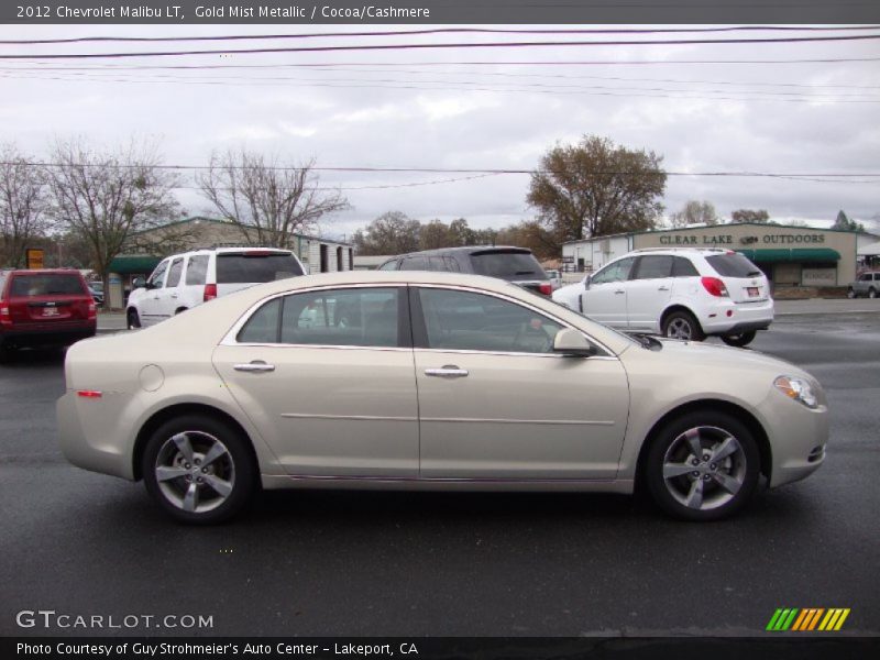 Gold Mist Metallic / Cocoa/Cashmere 2012 Chevrolet Malibu LT