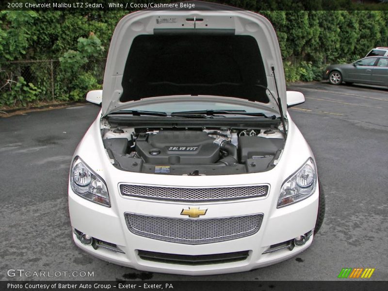 White / Cocoa/Cashmere Beige 2008 Chevrolet Malibu LTZ Sedan