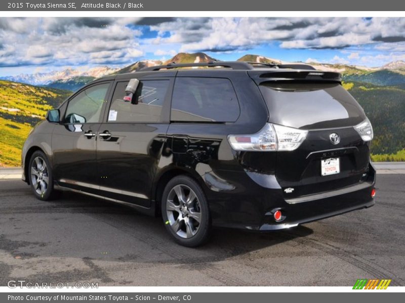 Attitude Black / Black 2015 Toyota Sienna SE