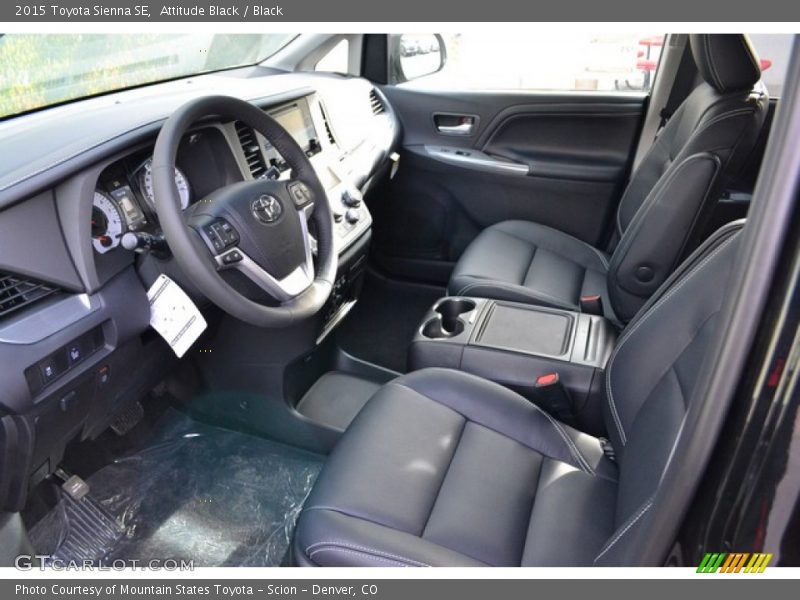 Front Seat of 2015 Sienna SE