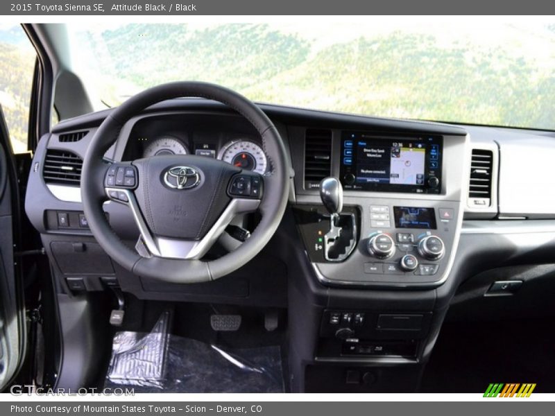 Dashboard of 2015 Sienna SE