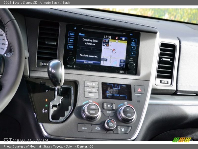 Controls of 2015 Sienna SE