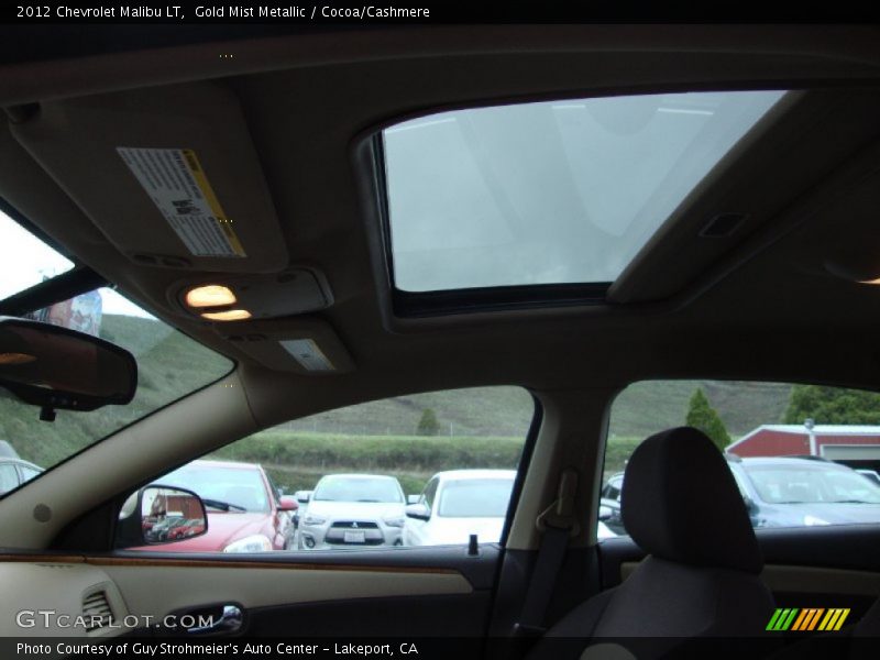 Gold Mist Metallic / Cocoa/Cashmere 2012 Chevrolet Malibu LT