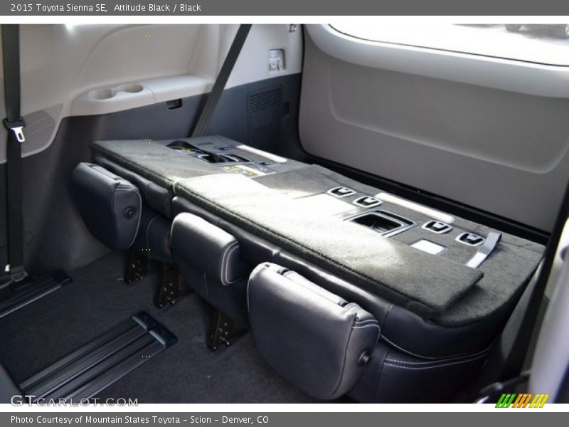 Rear Seat of 2015 Sienna SE