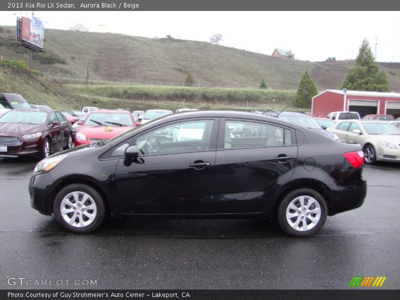 Aurora Black / Beige 2013 Kia Rio LX Sedan