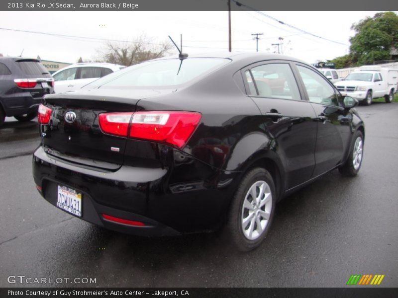 Aurora Black / Beige 2013 Kia Rio LX Sedan