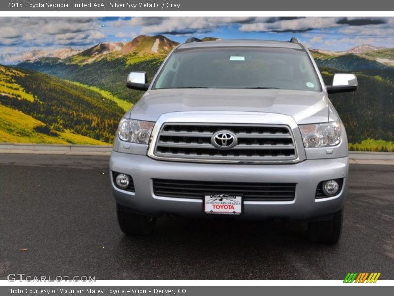 Silver Sky Metallic / Gray 2015 Toyota Sequoia Limited 4x4