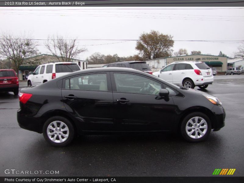 Aurora Black / Beige 2013 Kia Rio LX Sedan