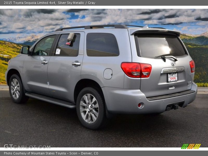 Silver Sky Metallic / Gray 2015 Toyota Sequoia Limited 4x4