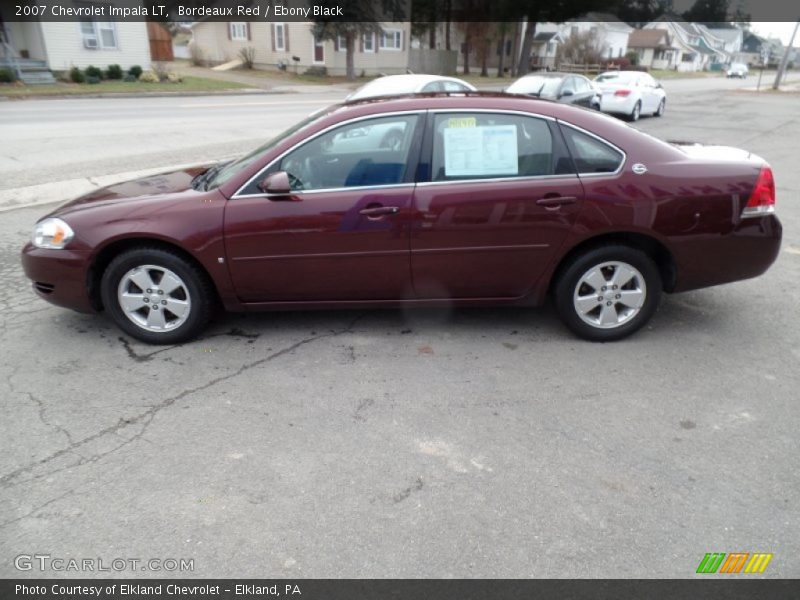 Bordeaux Red / Ebony Black 2007 Chevrolet Impala LT