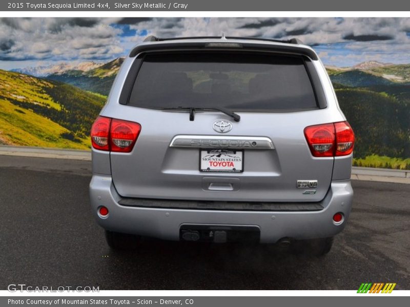 Silver Sky Metallic / Gray 2015 Toyota Sequoia Limited 4x4
