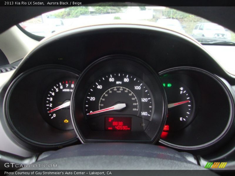 Aurora Black / Beige 2013 Kia Rio LX Sedan