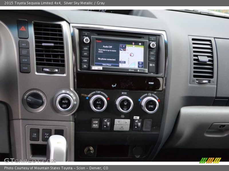 Silver Sky Metallic / Gray 2015 Toyota Sequoia Limited 4x4