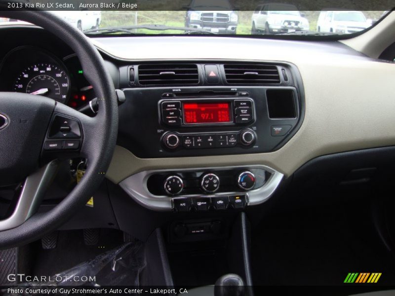 Aurora Black / Beige 2013 Kia Rio LX Sedan