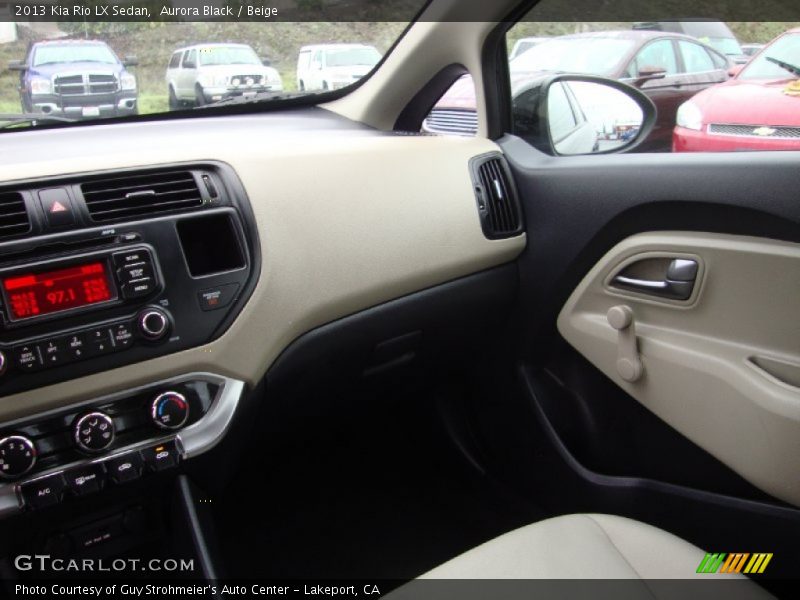 Aurora Black / Beige 2013 Kia Rio LX Sedan