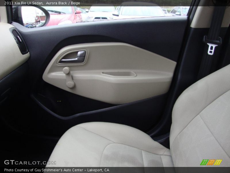 Aurora Black / Beige 2013 Kia Rio LX Sedan