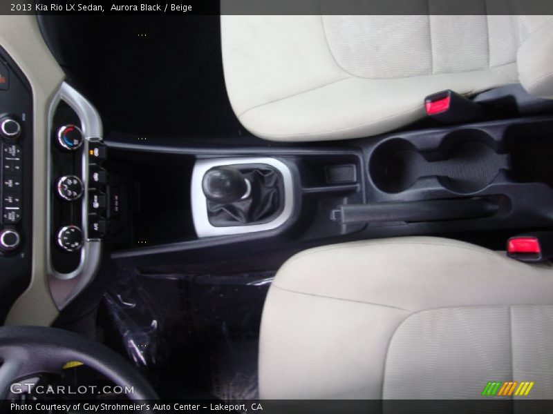 Aurora Black / Beige 2013 Kia Rio LX Sedan