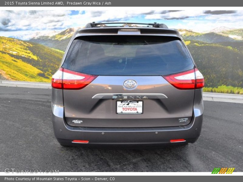 Predawn Gray Mica / Ash 2015 Toyota Sienna Limited AWD