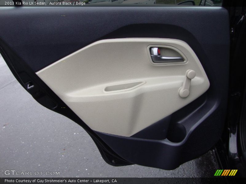 Aurora Black / Beige 2013 Kia Rio LX Sedan