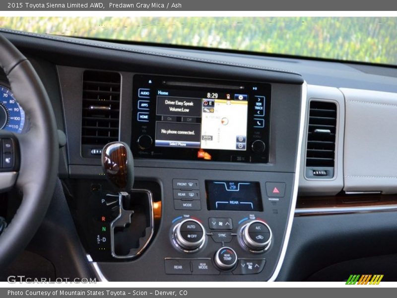 Predawn Gray Mica / Ash 2015 Toyota Sienna Limited AWD