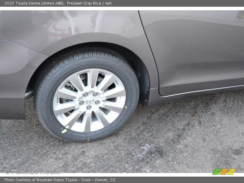 Predawn Gray Mica / Ash 2015 Toyota Sienna Limited AWD