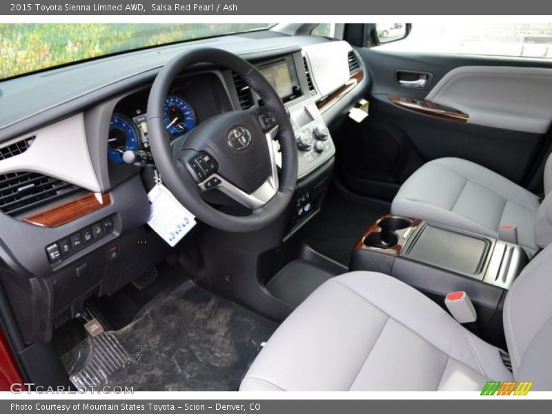 Ash Interior - 2015 Sienna Limited AWD 