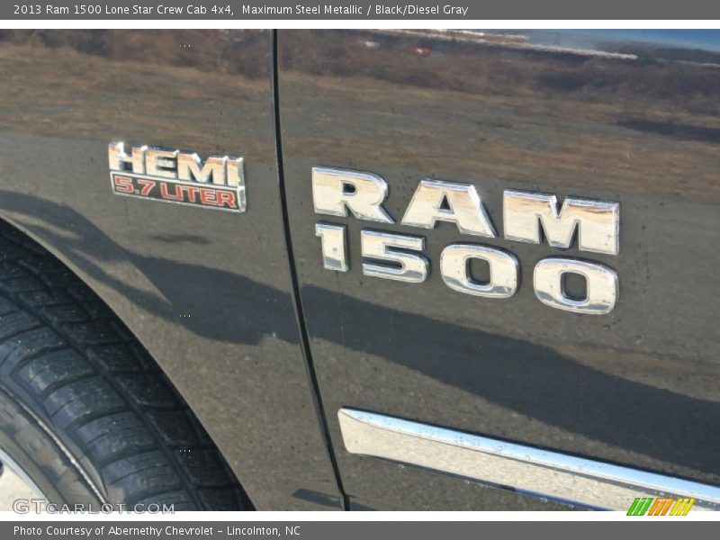 Maximum Steel Metallic / Black/Diesel Gray 2013 Ram 1500 Lone Star Crew Cab 4x4