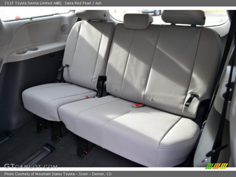 Rear Seat of 2015 Sienna Limited AWD