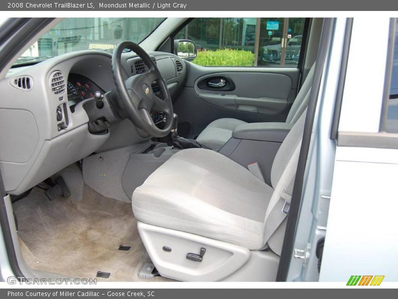 Moondust Metallic / Light Gray 2008 Chevrolet TrailBlazer LS