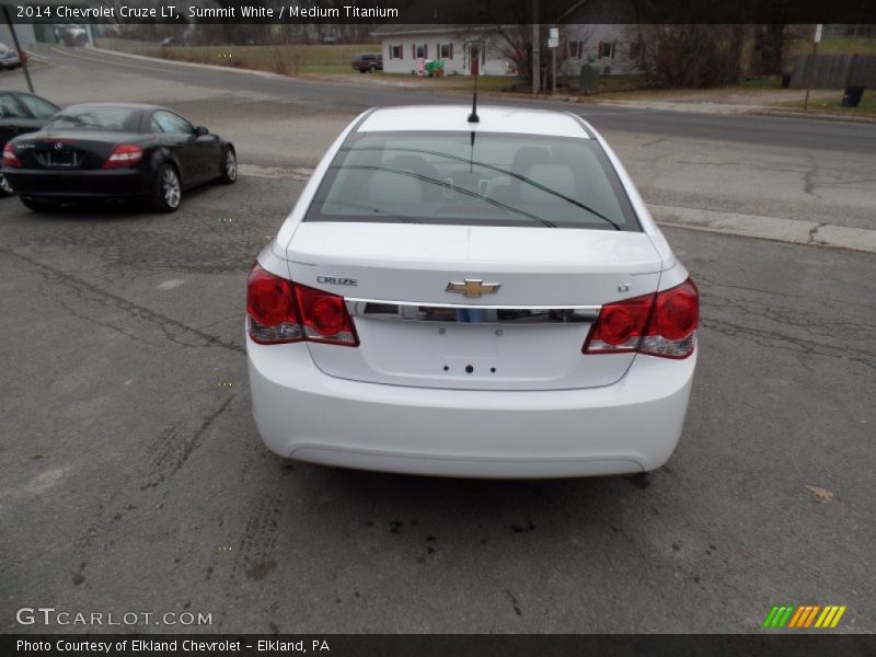 Summit White / Medium Titanium 2014 Chevrolet Cruze LT