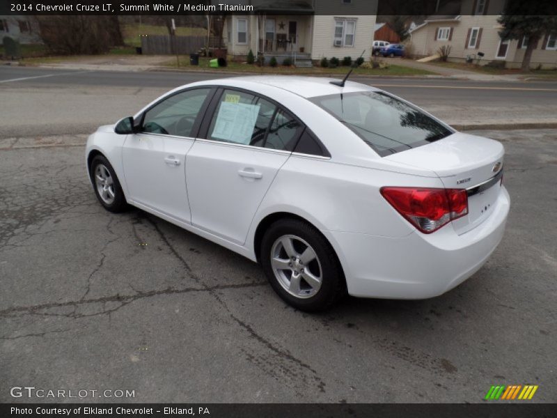 Summit White / Medium Titanium 2014 Chevrolet Cruze LT