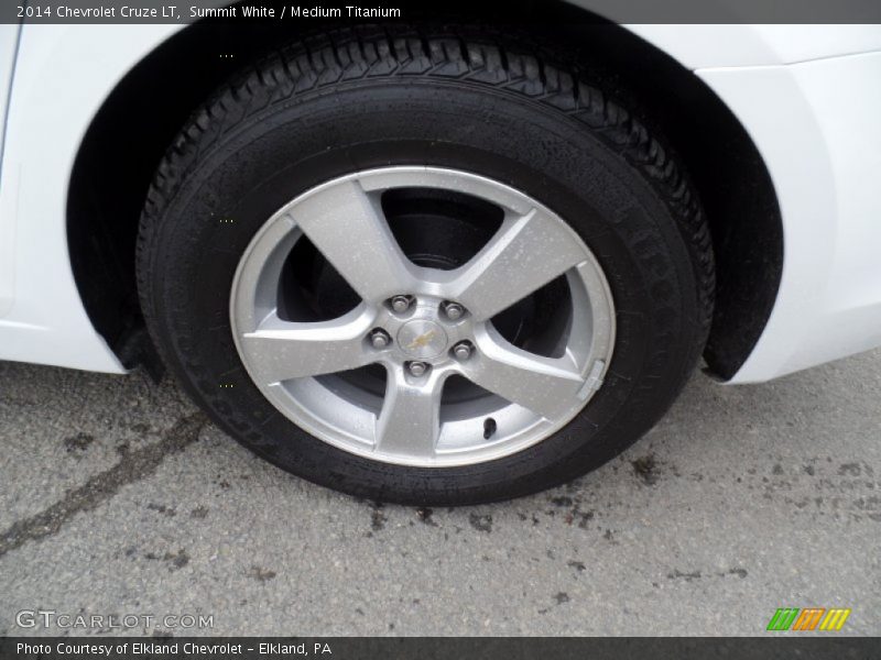 Summit White / Medium Titanium 2014 Chevrolet Cruze LT