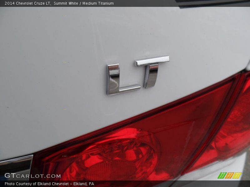 Summit White / Medium Titanium 2014 Chevrolet Cruze LT