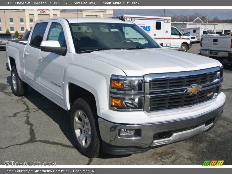 Summit White / Jet Black 2015 Chevrolet Silverado 1500 LT Z71 Crew Cab 4x4