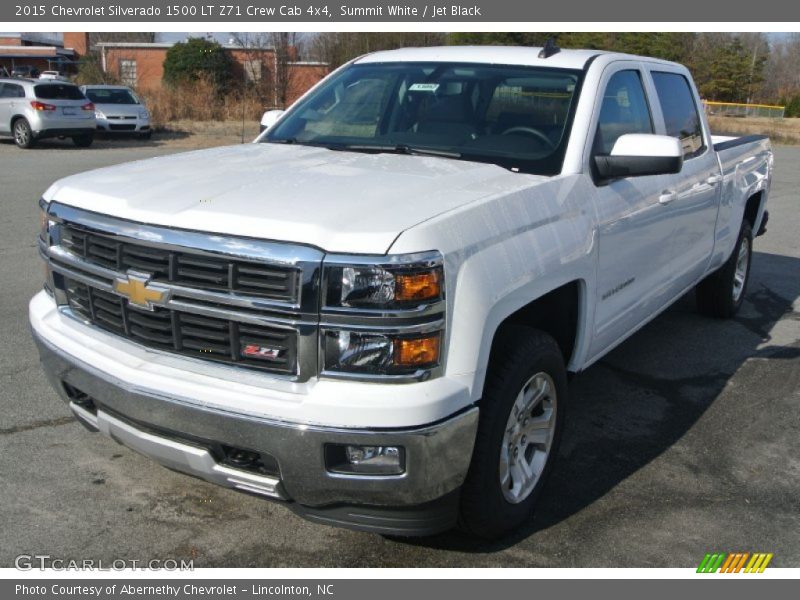 Summit White / Jet Black 2015 Chevrolet Silverado 1500 LT Z71 Crew Cab 4x4