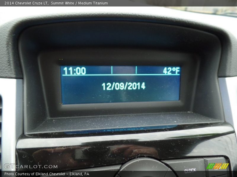 Summit White / Medium Titanium 2014 Chevrolet Cruze LT