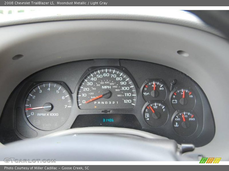 Moondust Metallic / Light Gray 2008 Chevrolet TrailBlazer LS
