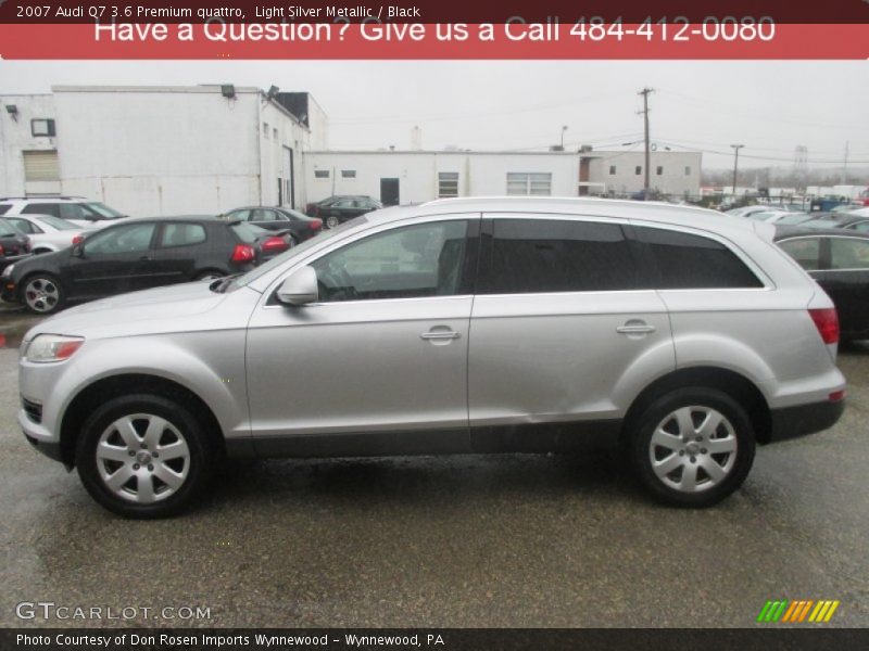 Light Silver Metallic / Black 2007 Audi Q7 3.6 Premium quattro