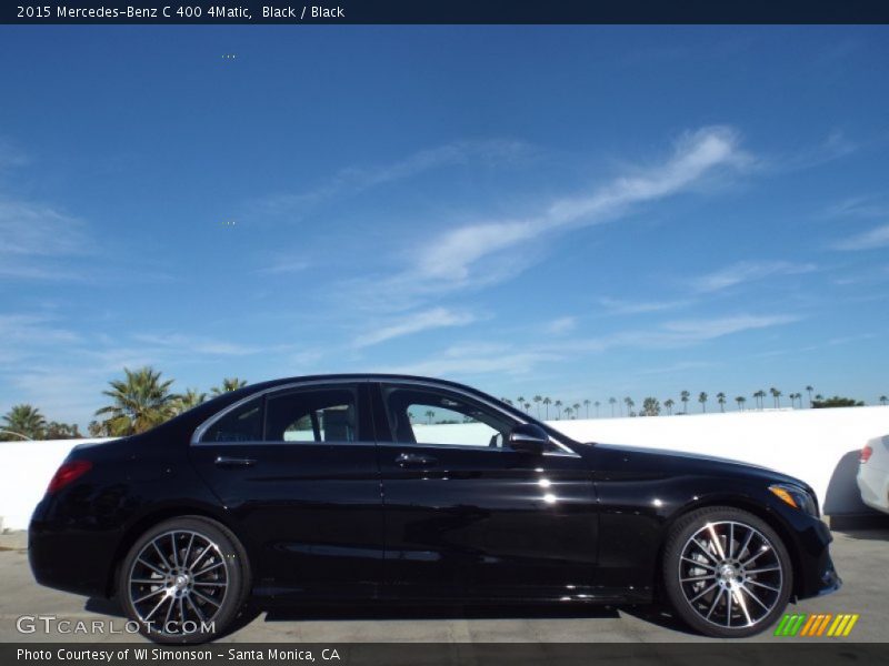 Black / Black 2015 Mercedes-Benz C 400 4Matic