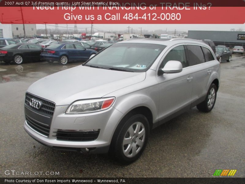 Light Silver Metallic / Black 2007 Audi Q7 3.6 Premium quattro
