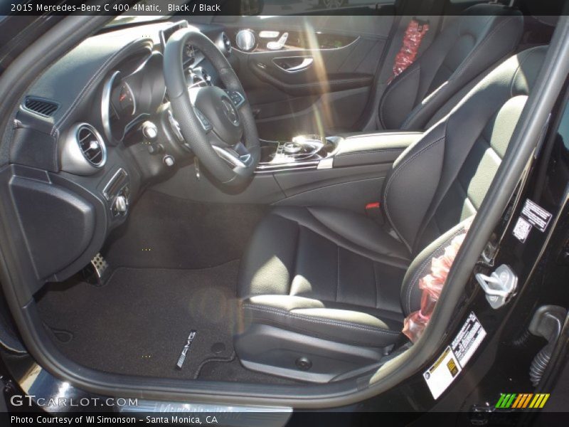 Black / Black 2015 Mercedes-Benz C 400 4Matic