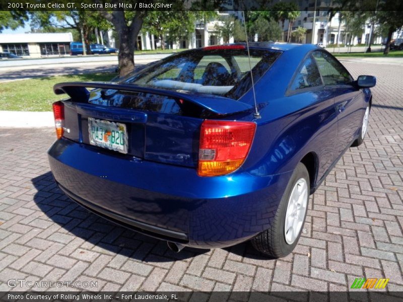 Spectra Blue Mica / Black/Silver 2001 Toyota Celica GT
