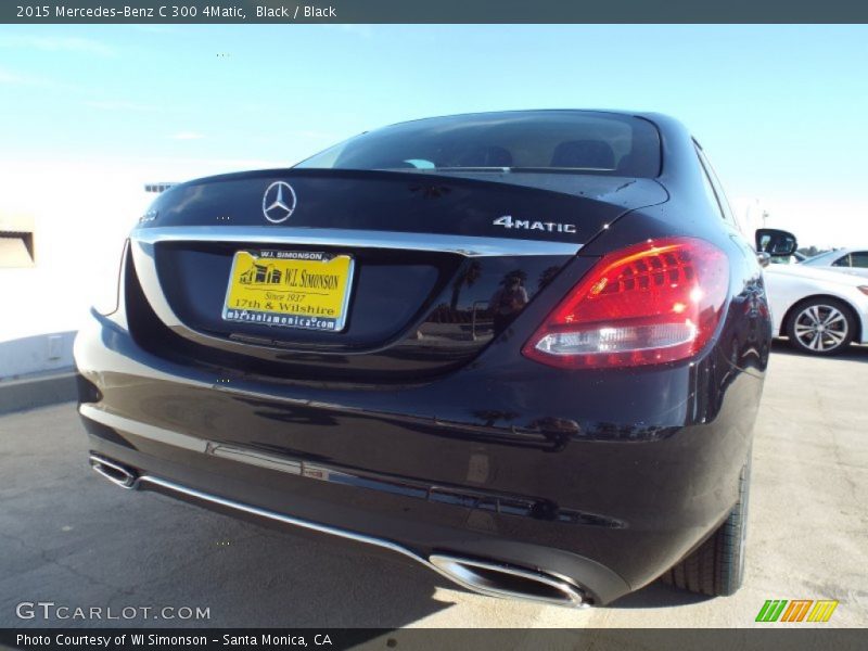 Black / Black 2015 Mercedes-Benz C 300 4Matic