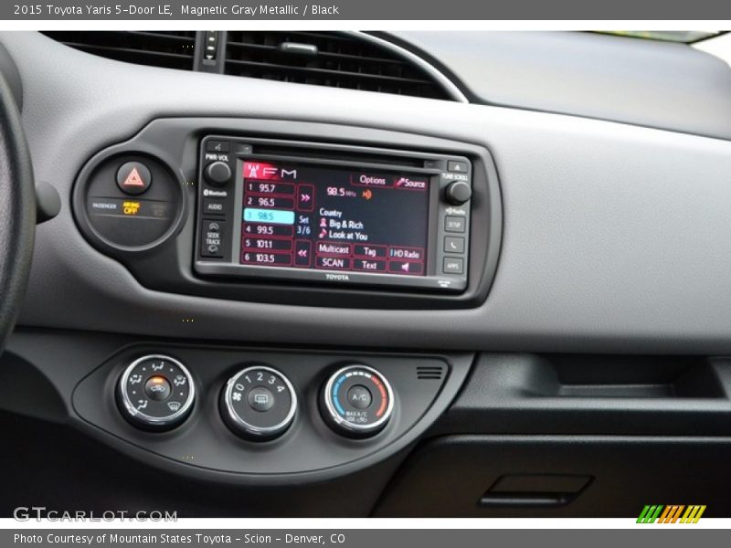 Controls of 2015 Yaris 5-Door LE
