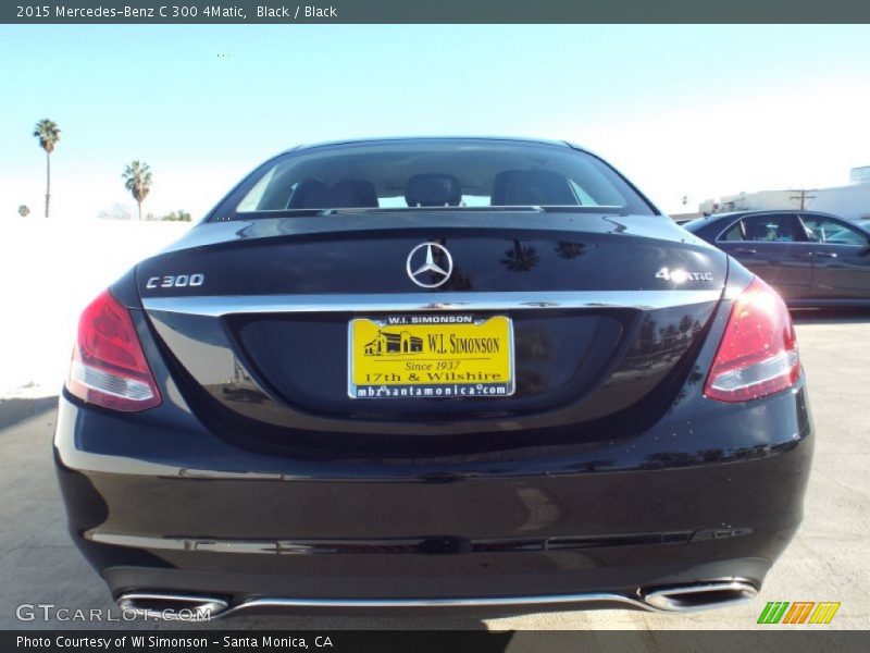 Black / Black 2015 Mercedes-Benz C 300 4Matic